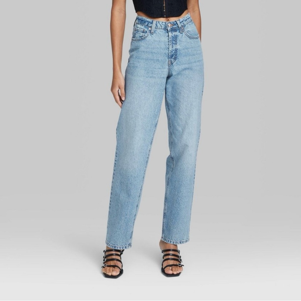 Women's High-Rise Straight Jeans - Wild
Fable™ Medium Wash Size 4 - Picture 2 of 3